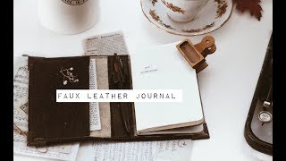 DIY Faux Leather Journal [upl. by Flight]