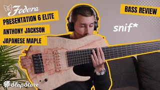 Bass Review Fodera Presentation 6 Elite Japanese Maple ft DavidVause [upl. by Burnett]