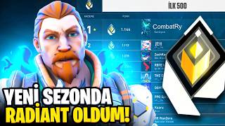 YENİ SEZONDA tekrardan RADİANT OLDUM  Valorant [upl. by Nileek]