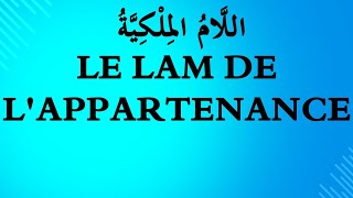 30 Le LAM de lappartenance اللَّامُ المِلْكِيَّةُ [upl. by Idnarb]