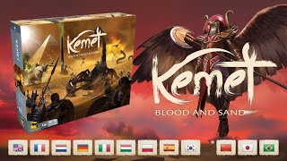 Kemet Blood and Sand All In Unboxing Ancient Egyptian Board Game with All Expansions [upl. by Legge]