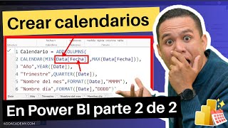 La mejor forma de crear un Calendario en Power BI parte 2 de 2🚨📈 [upl. by Grunberg281]