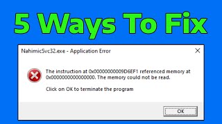 How To Fix Referenced Memory at 0x00000000 The Memory Could Not Be Read [upl. by Nwahsuq]