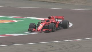 Test Day Carlos Sainz Ferrari SF71H at Fiorano Circuit 27012022 [upl. by Aseefan]