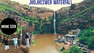 jhojheshwar waterfall in ranthambhore  झोझेस्वर महादेव sawai madhopur waterfall [upl. by Aicemak]