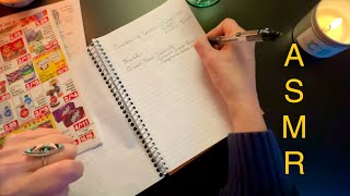 Thanksgiving Meal Planning  Shopping List and Grocery Ads Unintentional ASMR [upl. by Eener396]