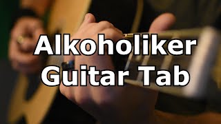 Sleipnir  Alkoholiker easy Guitar Tab [upl. by Fairfield]