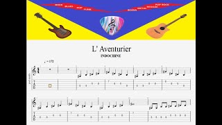 INDOCHINE LAVENTURIER RYTHM GUITARE [upl. by Faubert]