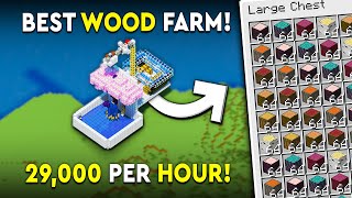 Minecraft All Trees Wood Farm Tutorial  NEW  29000 PH [upl. by Zere122]