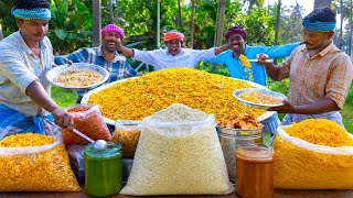 BHEL PURI  Delicious Bhel Puri with Two Chutneys  Indian Street Food Recipe Cooking in Village [upl. by Jung372]