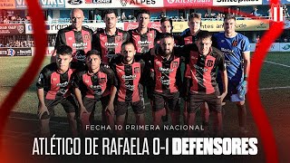 Resumen  Atlético de Rafaela 01 Defensores  Fecha 10 Primera Nacional 2024 [upl. by Ellerahc987]