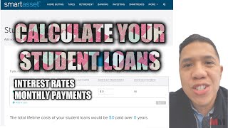 How to Calculate Student Loans Interest Rates and Monthly Payments [upl. by Ahsienroc]