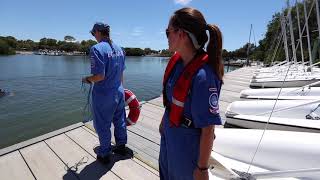 Search amp Rescue How to Properly Throw a Ring Buoy [upl. by Adirehs]