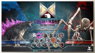 Godzilla vs scylla with Healthbars  GxK 2 TNE Trailer  Concept Game UI 7 [upl. by Eskill689]