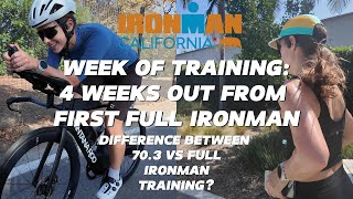 1 MONTH OUT TO MY FIRST FULL IRONMAN  Is there a difference between full amp half ironman training [upl. by Nylirehc]