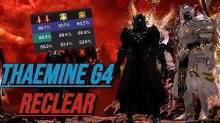 Lost Ark  Thaemine G4 Reclear No Ark Passive 9899 AP Uptime [upl. by Arretnahs]