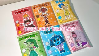 💛paper diy💛 INSIDE OUT 2 Blind Bags opening  ASMR  applefrog [upl. by Wagshul]