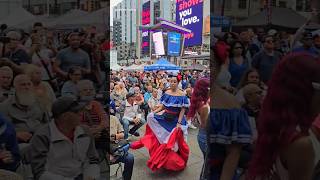 Latin Parade and Fall Fiesta at Yonge Dundas Square Toronto FULL vlog on my channel [upl. by Wendelin]