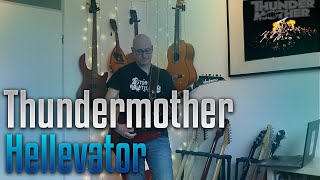 Thundermother  Hellevator guitar cover and lyric video [upl. by Asiral923]