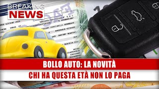 Bollo Auto Chi Ha Questa Età Non Lo Paga La Novità [upl. by Buck999]