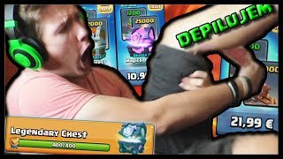 NAJDEMENTNEJŠÍ OPENING  DEPILUJEM ZA LEGENDU  Clash Royale 77 [upl. by Ariuqahs522]