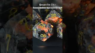 Yooperlite Dice natural flame light dnd dice ttrpg handmade [upl. by Yovonnda332]