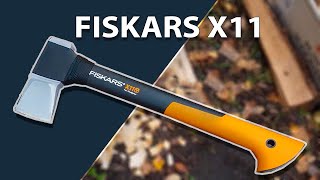 Fiskars X11 Splitting axe [upl. by Ecirtnahc]