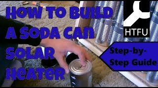 Soda Can Solar Heater Tutorial How to Make a Solar Heater or a DIY Soda Can HeaterBeer Can Heater [upl. by Nilrak]