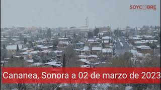 Nevada en Cananea Sonora este jueves 2 marzo de 2023 [upl. by Elletnahs]