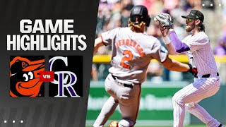 Orioles vs Rockies Game Highlights 9124  MLB Highlights [upl. by Tanitansy909]