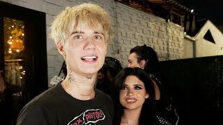 Nessa Barrett amp Jaden Hossler Cant Keep Their Hands Off Each Other At Album Party  Hollywire [upl. by Engenia320]