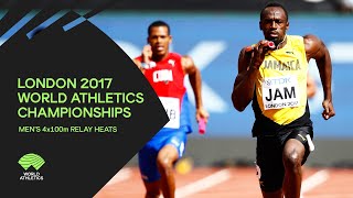 Mens 4x100m Relay Heats  World Athletics Championships London 2017 [upl. by Galen2]