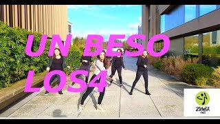 UN BESO LOS4 ZUMBA choreo by myself [upl. by Ahtnahc389]