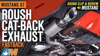 20152017 Mustang GT Roush CatBack Exhaust  Fastback Sound Clip amp Review [upl. by Monagan847]