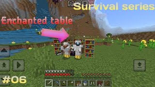 i made enchanted table in my Survival series part 06 Minecraft 🌍🌎 [upl. by Hgielyak420]