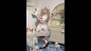 Girl Dream Alice Rabbit Sweet Classic Lolita JSK and Salopettes [upl. by Olette]