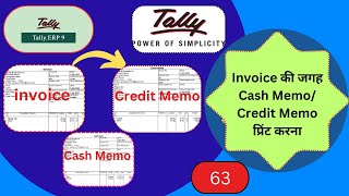 Cash Memo amp Credit Memo in TallyERP 9  Cash amp Credit Sales Entry  Create Tally Voucher Type [upl. by Anela]