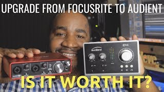 Focusrite Scarlett 2i2 vs Audient iD14 [upl. by Ridan116]