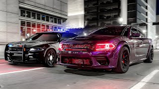 I RACED A POLICE OFFICER IN MY 850HP HELLCAT [upl. by Aivizt]