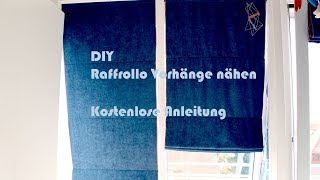 DIY Dachfenster Vorhang  Rollo  Raffrollo nähen – Kostenloses Schnittmuster [upl. by Aratak]