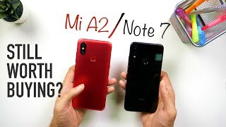 Redmi Note 7 Vs Mi A2 Ultimate Comparison Camera  Performance  Speed Test Hindi [upl. by Tansey]