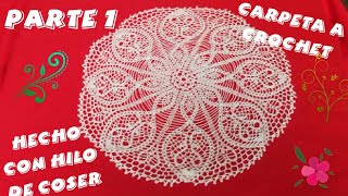 Carpeta a Crochet Fácil quotPiñas EntrelazadasquotTutorial Paso a Paso Parte 1 [upl. by Aihsila601]