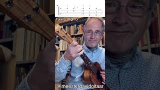 The Blue Danube  Johann Strauss Ukulele fingerstyle tutorial [upl. by Rainie]