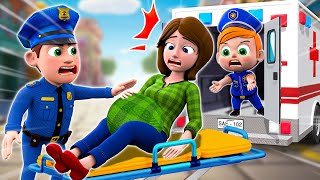 Police Help Pregnant Mother🤰  Mom Angel or Mom Demon😈😇Song and More Nursery Rhymes amp Kids Songs [upl. by Kirkwood]