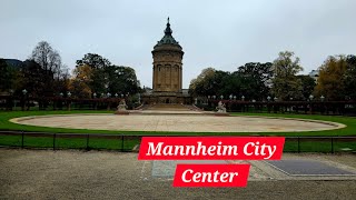 Mannheim Germany🇩🇪 Walking around the City 4k 50fps [upl. by Bender385]