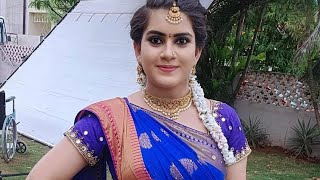 Abhishekam serial actress seetha mahalakshmi bday [upl. by Lenee]