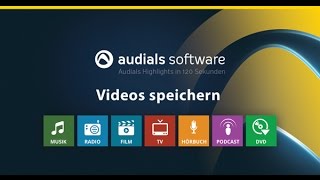 Audials 2017 in 120 Sekunden Videos von VideoStreamingDiensten speichern [upl. by Apilef]