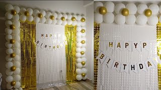 OVER THE TOP GLAM 50th BIRTHDAY PARTY DIY BACKDROP LIVING LUXURIOUSLY FOR LESS EVENT PLANNING [upl. by Alonso367]