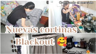 🏡 NUEVAS CORTINAS BLACKOUT 🥰 ORDENANDO NUESTRO MERCADO 😉 [upl. by Nelad]