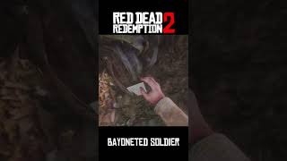 Rdr2 Bayoneted Soldier at Bolger Glade arthurmorgan reddeadredemtion2 gaming gameplay shorts [upl. by Kcaj]